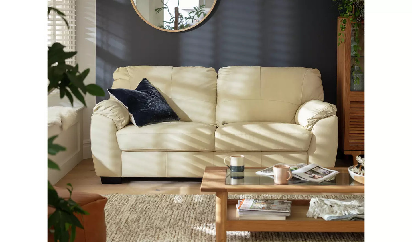 TC MILANO 3 SEAT SOFA IVORY