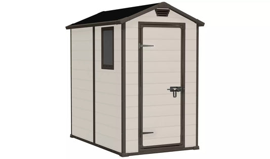 KETER MANOR APEX 6X4 PLASTIC SHED DO