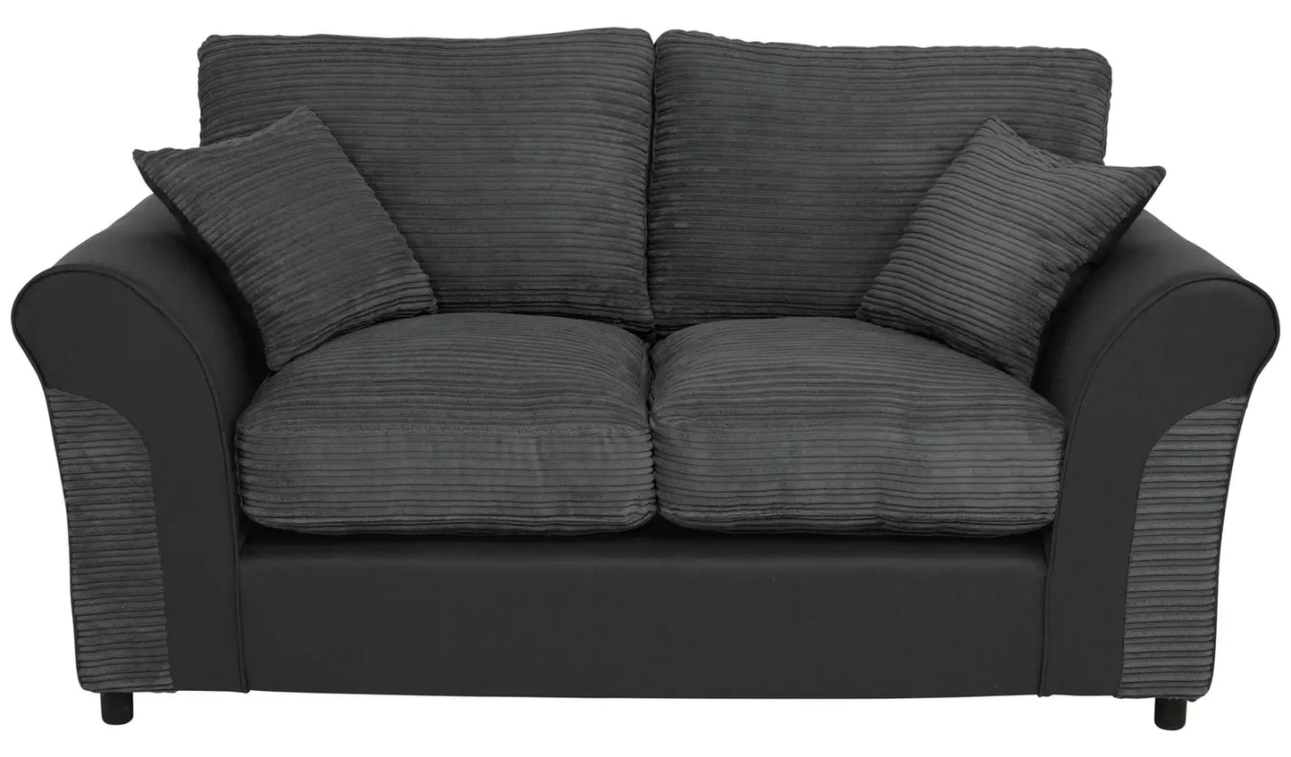 AH1 HARRY 2 SEATER SOFA JUMBO CORD CHARC