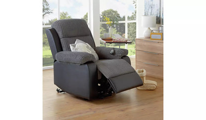 AH BRADLEY RISE & RECLINE CHAIR CHARCOAL