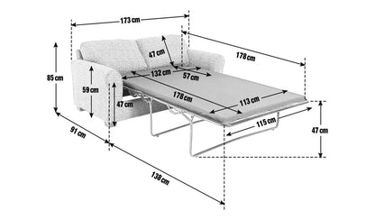 HAB LISBON 2 SEATER SOFA CHARCOAL