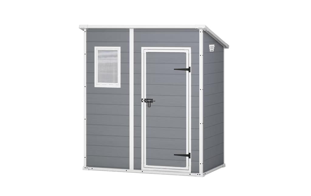 KETER MANOR PENT 6X4 PLASTIC SHED DO