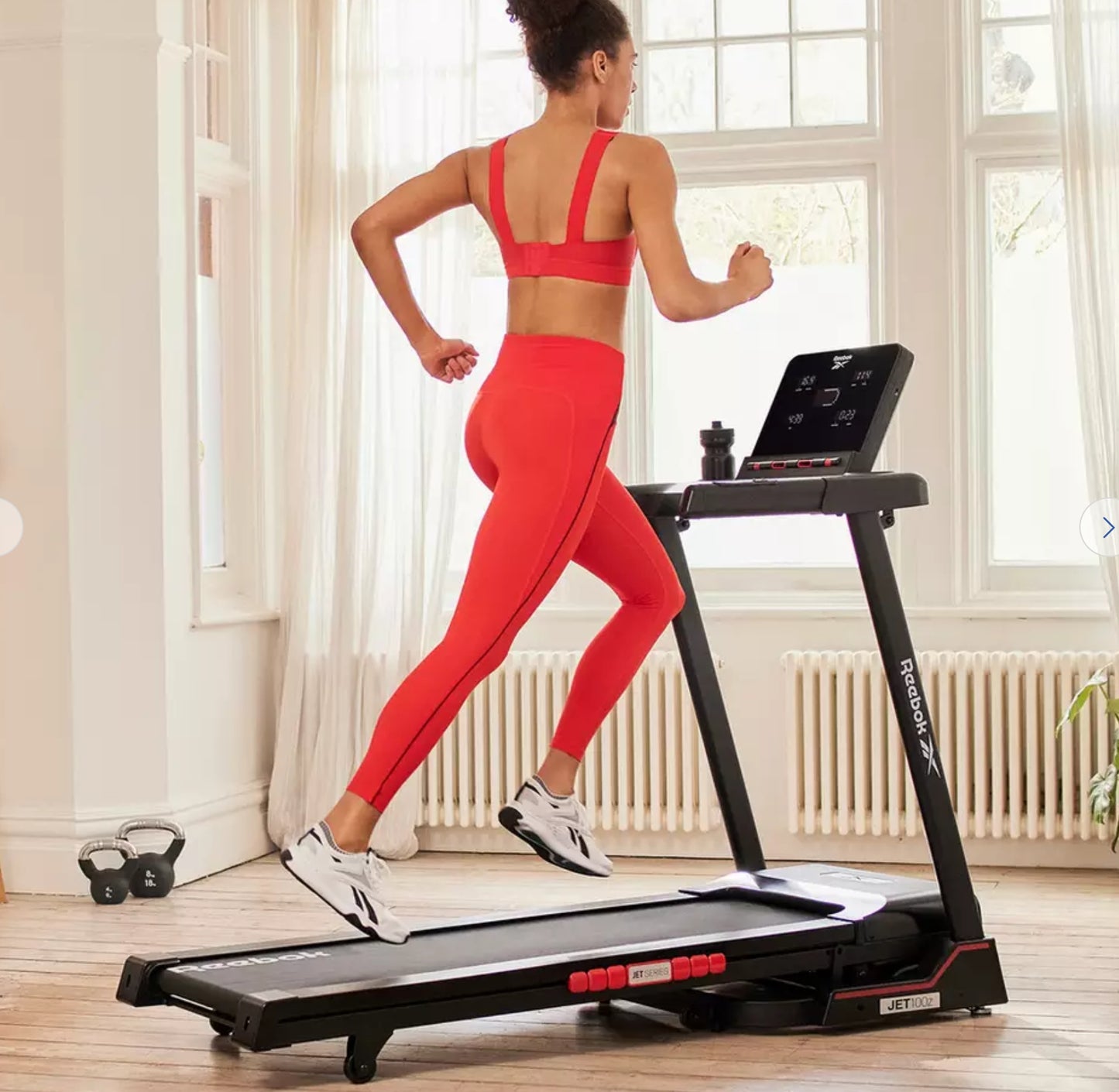 Reebok Jet 100z Folding Treadmill with Incline and Bluetooth