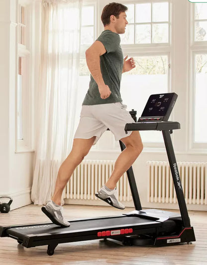 Reebok Jet 100z Folding Treadmill with Incline and Bluetooth