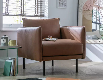 Habitat Moore Leather Armchair - Tan RRP £700