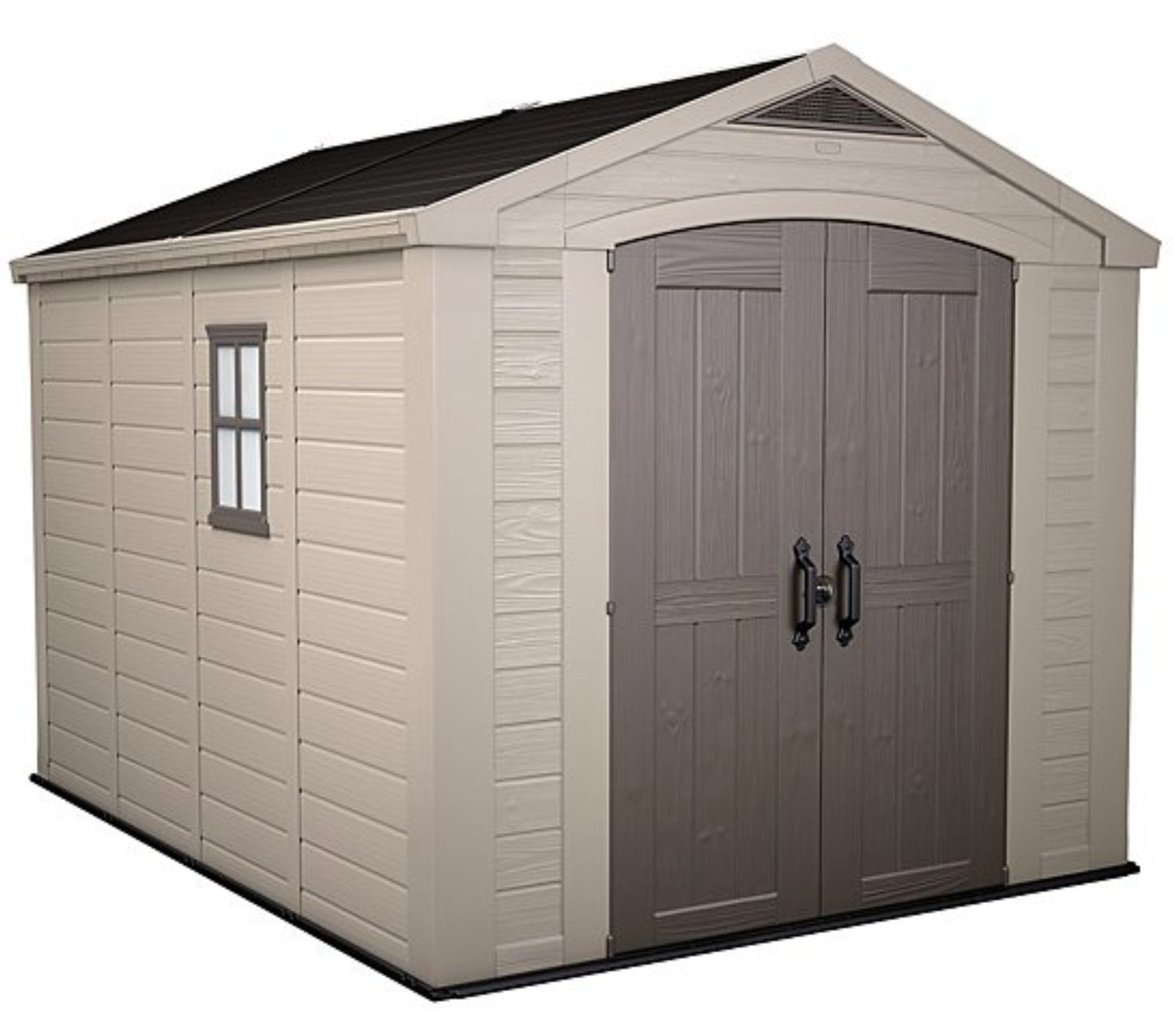 Keter Factor 8 ft. W x 11 ft. D Apex Outdoor Garden Shed