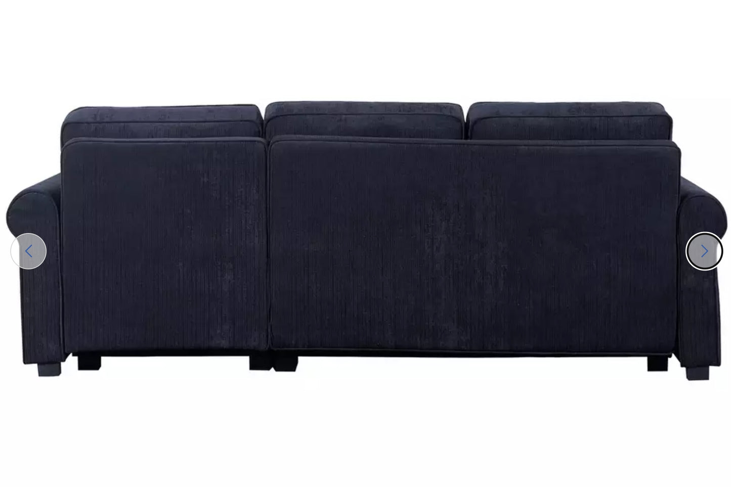 Argos Home Addie Velvet Reversible Storage Sofa Bed-Charcoal Grade B