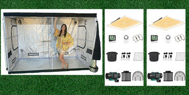 5'x10' Hydroponics Grow Tent Kit - 40 Plant