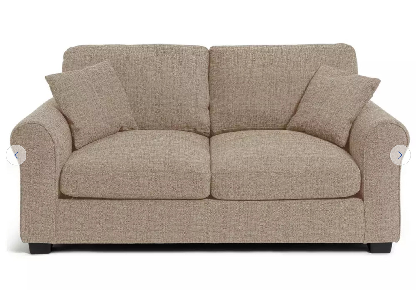 Argos Home Lisbon Fabric 2 Seater Sofa Bed - Beige