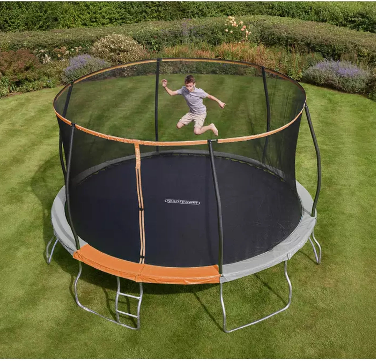 Sportspower 14ft Outdoor Kids Trampoline with Enclosure