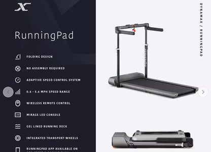 Dynamax RunningPad Folding Treadmill